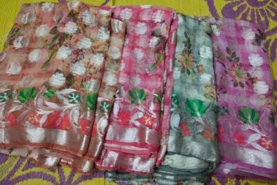 Banaras Pure Kora Silk With Motifs (16)