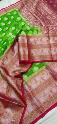 Exclusive Collection Of Kora Silk Sarees With Blouse (11)