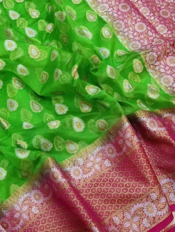 Exclusive Collection Of Kora Silk Sarees With Blouse (8)