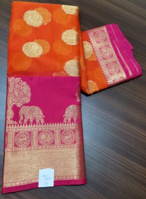 Latest Kanchi Organza Sarees With Blouse (10)