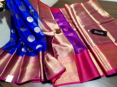 Latest Kanchi Organza Sarees With Blouse (11)