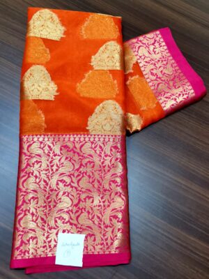 Latest Kanchi Organza Sarees With Blouse (16)