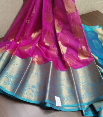 Latest Kanchi Organza Sarees With Blouse (22)