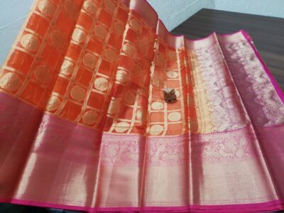 Latest Kanchi Organza Sarees With Blouse (24)
