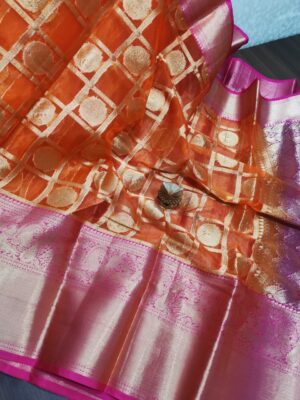 Latest Kanchi Organza Sarees With Blouse (25)