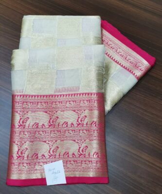 Latest Kanchi Organza Sarees With Blouse (26)