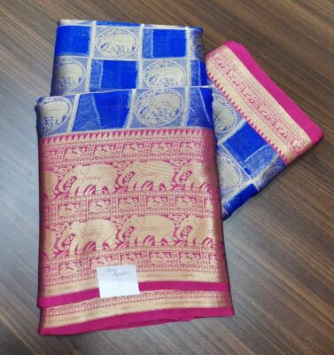 Latest Kanchi Organza Sarees With Blouse (35)