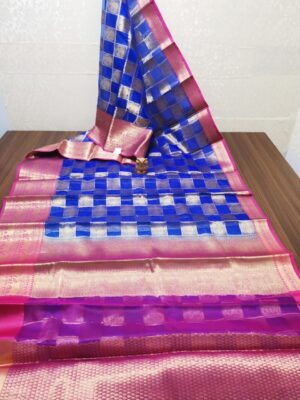 Latest Kanchi Organza Sarees With Blouse (36)