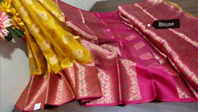 Latest Kanchi Organza Sarees With Blouse (7)