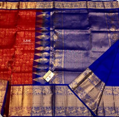 Latest Pure Gadwal Silk Sarees With Blouse (1)