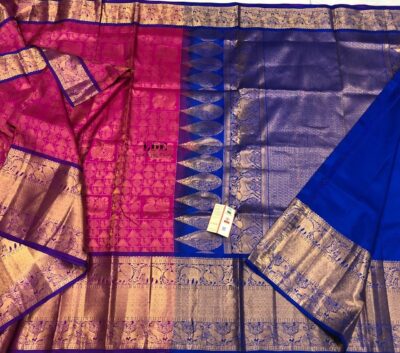Latest Pure Gadwal Silk Sarees With Blouse (11)