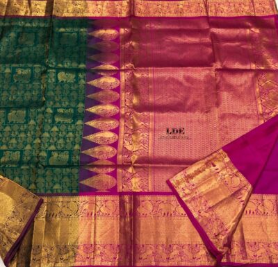Latest Pure Gadwal Silk Sarees With Blouse (6)