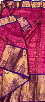 Latest Pure Gadwal Silk Sarees With Blouse (8)
