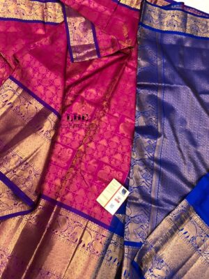 Latest Pure Gadwal Silk Sarees With Blouse (9)