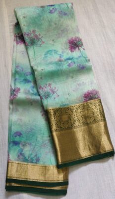 Latest Pure Organza Sarees With Printed Design (16)