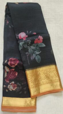 Latest Pure Organza Sarees With Printed Design (17)