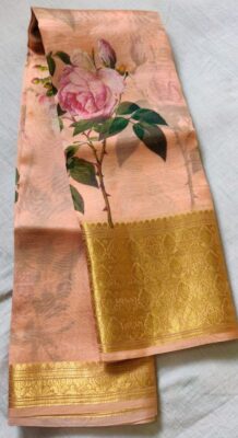 Latest Pure Organza Sarees With Printed Design (2)