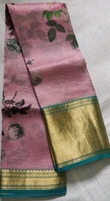 Latest Pure Organza Sarees With Printed Design (3)