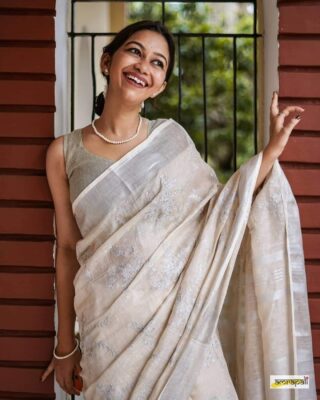 Pure Linen By Linen Embroidary Sarees Jpg (18)