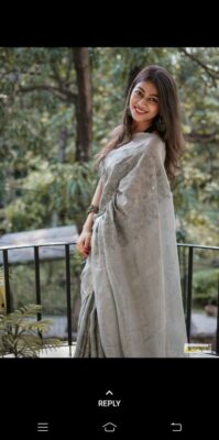 Pure Linen By Linen Embroidary Sarees Jpg (7)