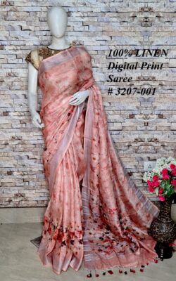 Pure Linen By Linen Printed Sarees (26)