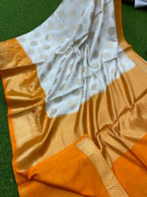 Banarasi Handloom Semi Linen Silk Sarees (16)