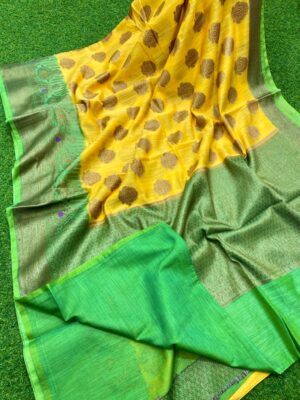 Banarasi Handloom Semi Linen Silk Sarees (2)