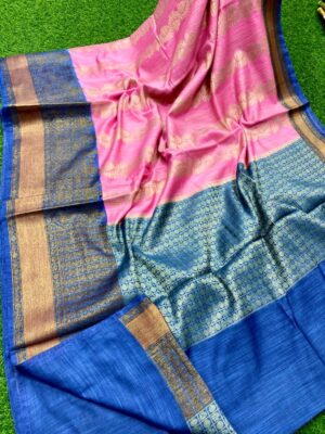 Banarasi Handloom Semi Linen Silk Sarees (23)