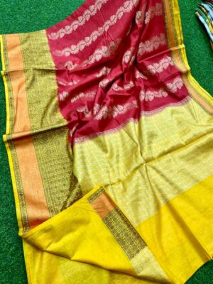 Banarasi Handloom Semi Linen Silk Sarees (29)