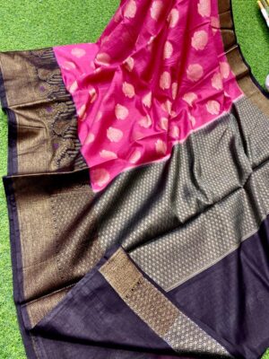 Banarasi Handloom Semi Linen Silk Sarees (31)