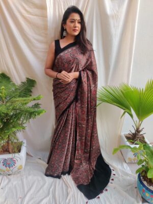 Modal Silk Sarees With Zari Pallu (7)
