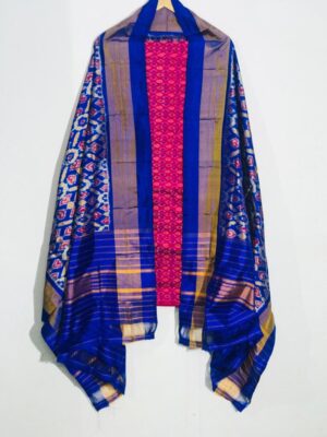 New Arrivals Ikkat Pattu Dress Materials (1)