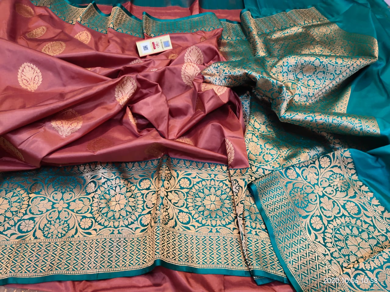 Pure Banarasi Katans Silk Sarees With Online | siri designers