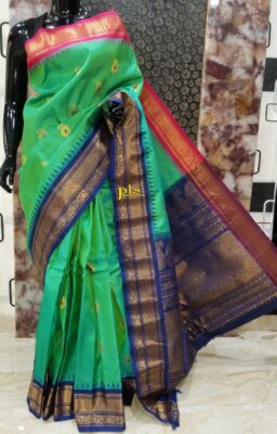 Pure Gadwal Silk With Temple Border (15)