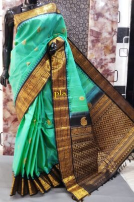 Pure Gadwal Silk With Temple Border (2)