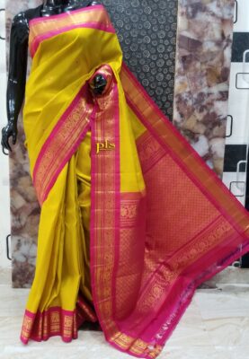 Pure Gadwal Silk With Temple Border (20)