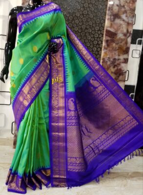 Pure Gadwal Silk With Temple Border (22)