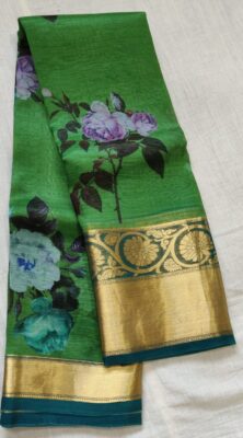 Pure Organza With Golden Border (1)