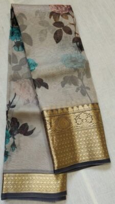 Pure Organza With Golden Border (7)