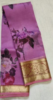 Pure Organza With Golden Border (9)
