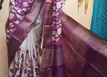 Pure Tussar Silk Sarees With Blouse (10)