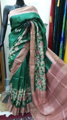 Pure Tussar Silk Sarees With Blouse (11)