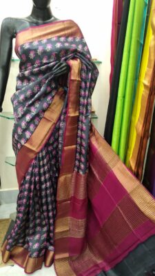 Pure Tussar Silk Sarees With Blouse (13)