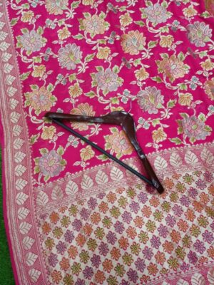 Latest Banaras Georget Hand Brush Dye Sarees (19)