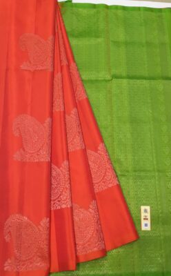 Pure Kanchi Soft Silk Sarees With Blouse (6)