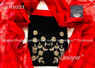 Red And Black Combination Dress Materials (2)