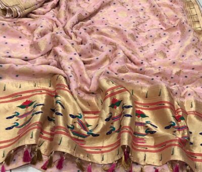 Bandini Style Georgette Sarees With Blouse (6)