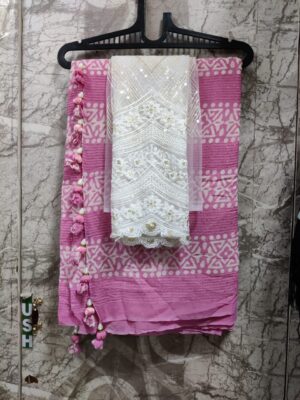 Latest Pure Georgette Sarees With Blouse (6)