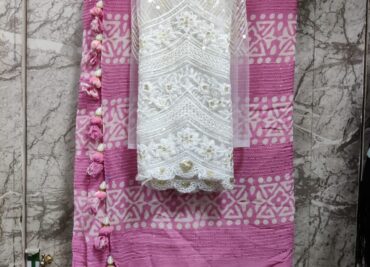 Latest Pure Georgette Sarees With Blouse (6)
