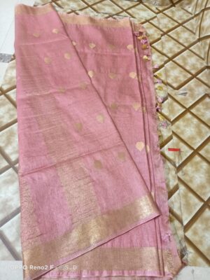 Linen Silk New Design Sarees (25)
